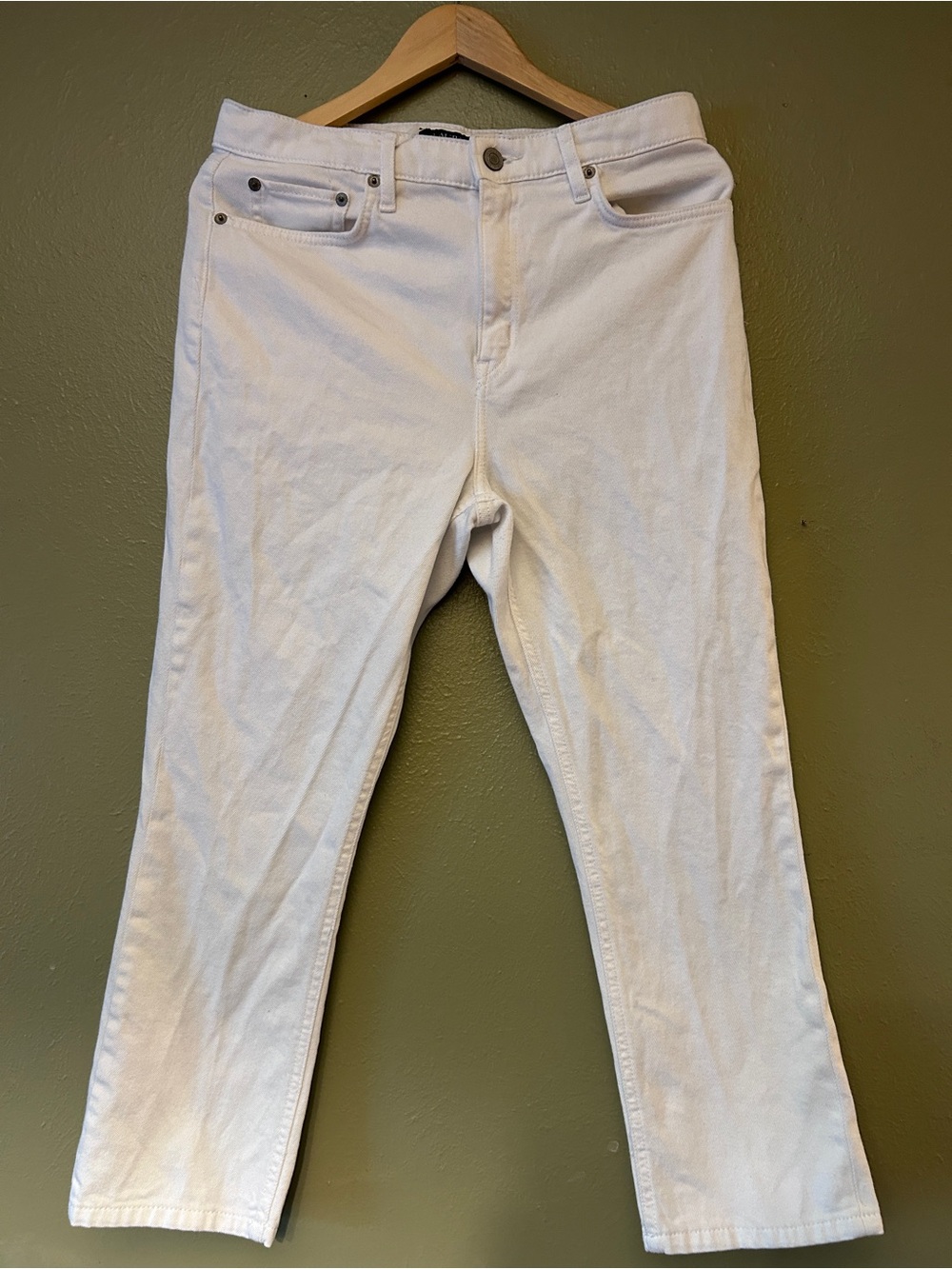 Lauren Ralph Lauren White Cropped Jeans